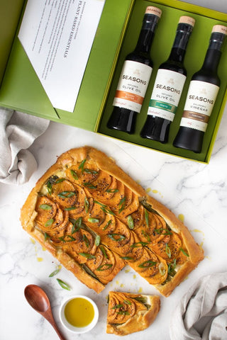 Sweet Potato & Spring Onion Sheet Pan Tart 