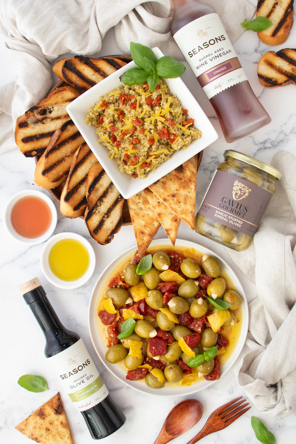 Mediterranean Herb Tapenade & Marinated Olive Duo