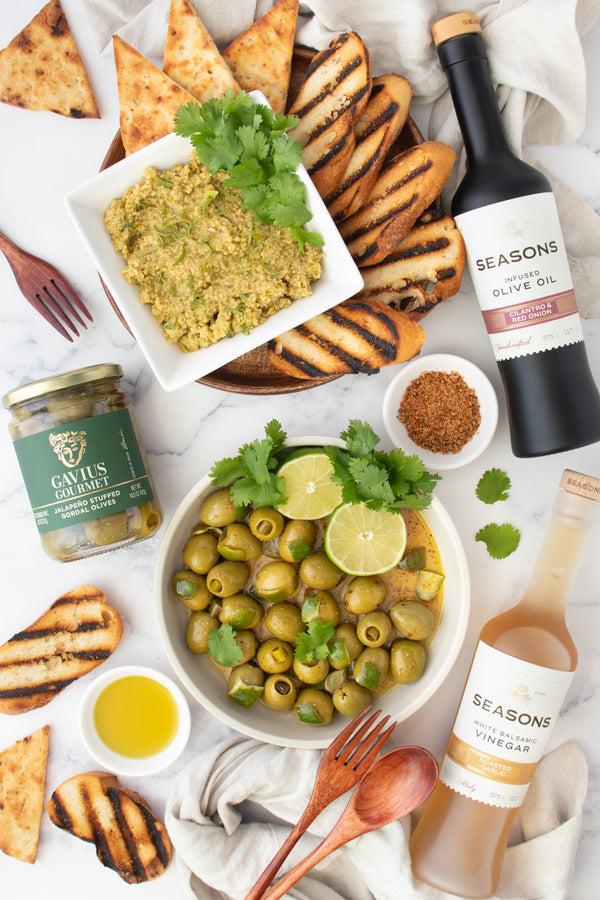 Zesty Jalapeño Tapenade & Marinated Olive Duo