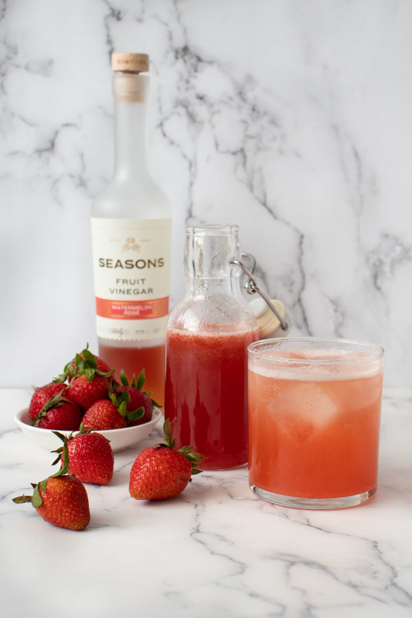 Strawberry Watermelon Rosé Shrub