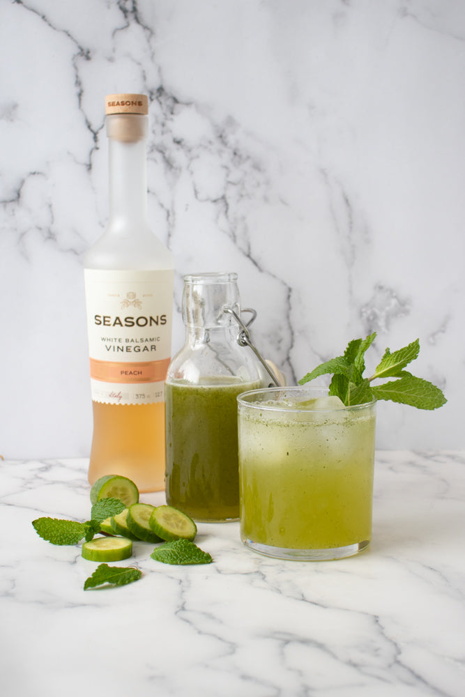 Cucumber, Mint & Peach Shrub