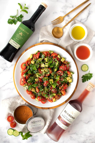 Moroccan Cucumber & Tomato Salad 