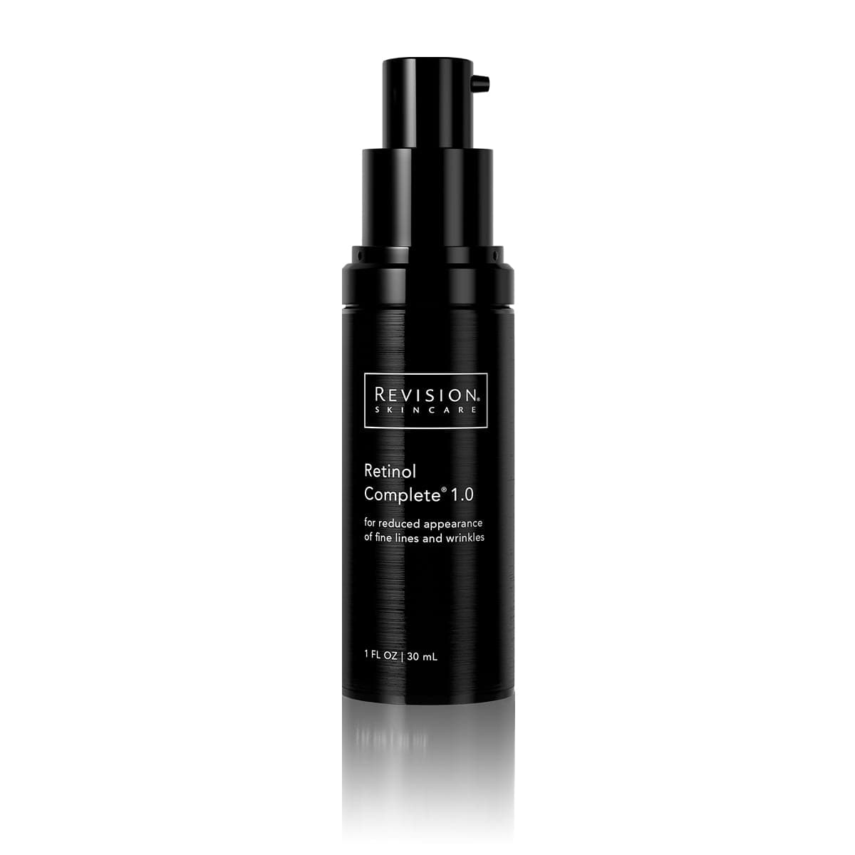 Retinol Complete 1.0- for reduced appearance of fine lines and wrinkles. Pump Front